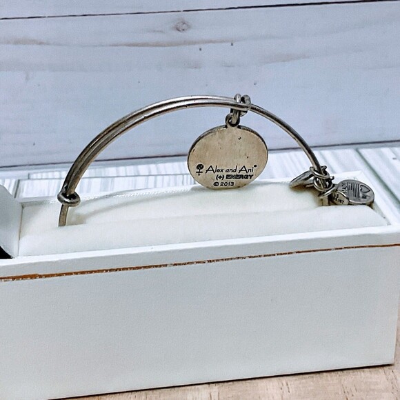 Authentic Alex & Ani Stepmom Silver Tone Expandable Charm Bracelet With Box. - Picture 7 of 11